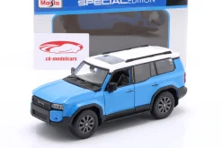 Toyota Land Cruiser Baujahr 2024 blau / weiß 1:24 Maisto