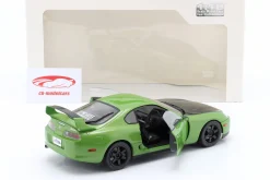 Toyota Supra MK4 (A80) Baujahr 1993 grün schwarz 1:18 Solido