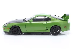 Toyota Supra MK4 (A80) Baujahr 1993 grün schwarz 1:18 Solido