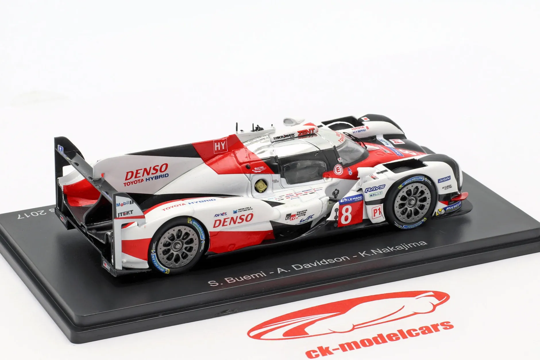 Toyota TS050 Hybrid #8 8th 24h LeMans 2017 Buemi, Davidson, Nakajima 1:43 Spark