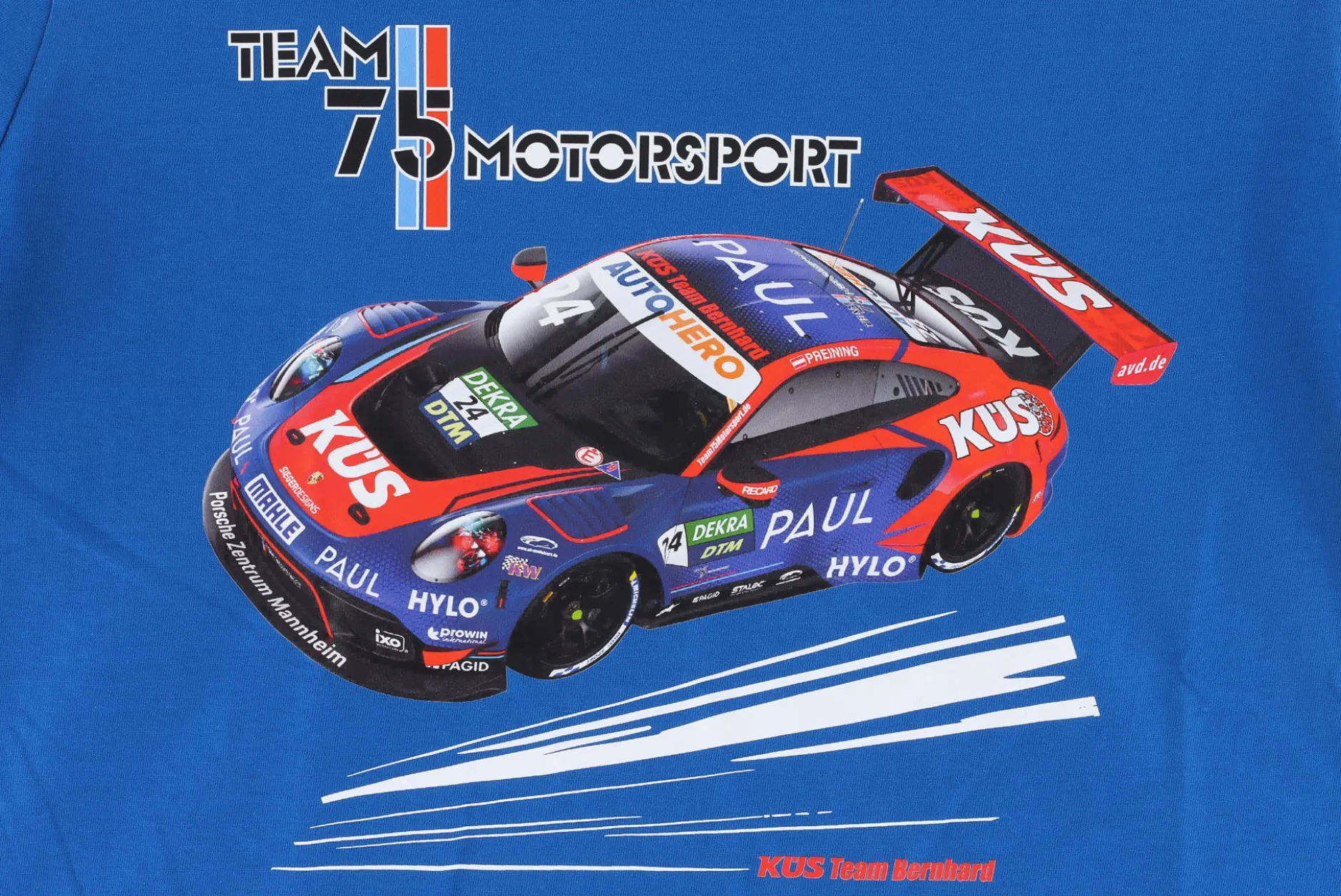 T-Shirt Racing Team75 Motorsport DTM 2022 blau