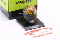 Valentino Rossi #46 Fiat Yamaha Team Moto GP Weltmeister 2008 Helm 1:10 Minichamps