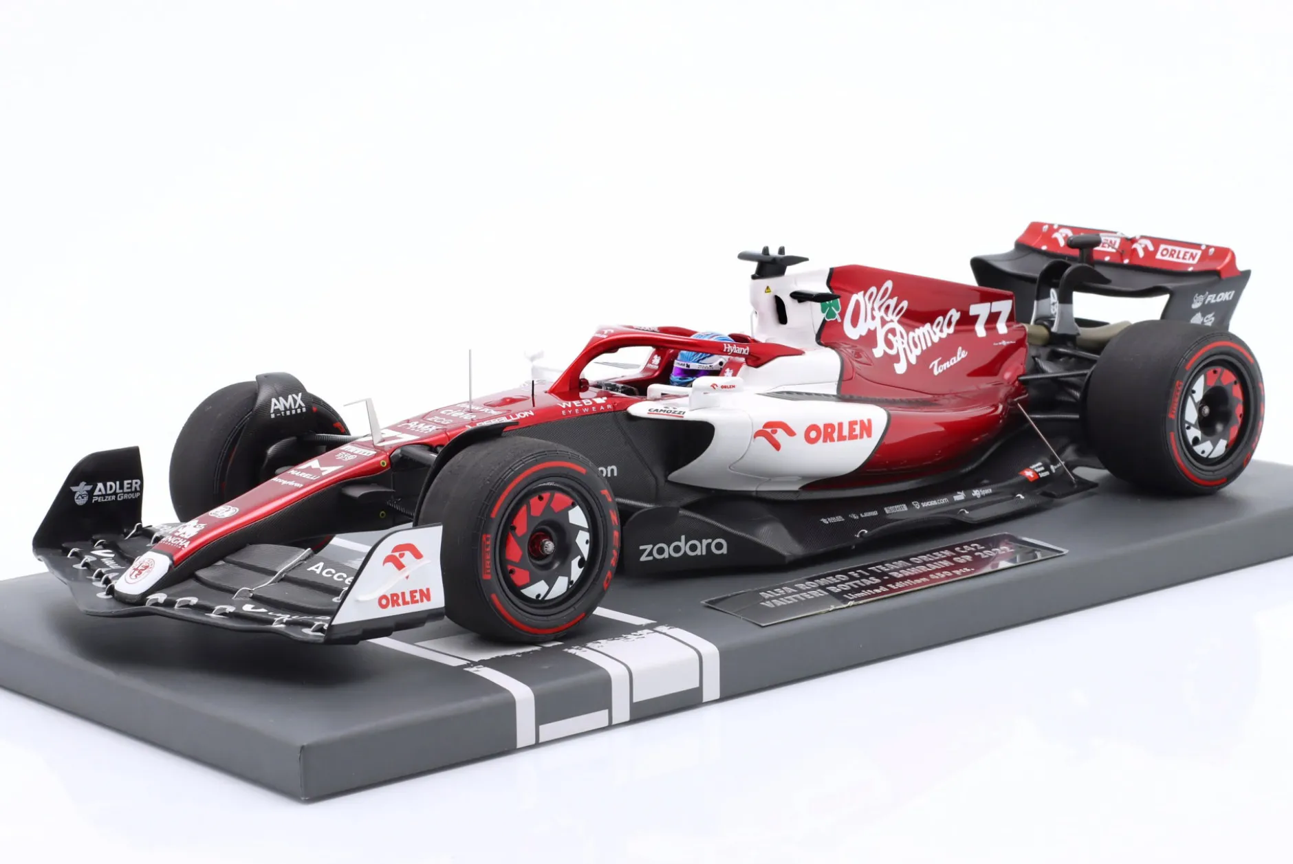 Valtteri Bottas Alfa Romeo C42 #77 6th Bahrain GP Formel 1 2022 1:18 Minichamps