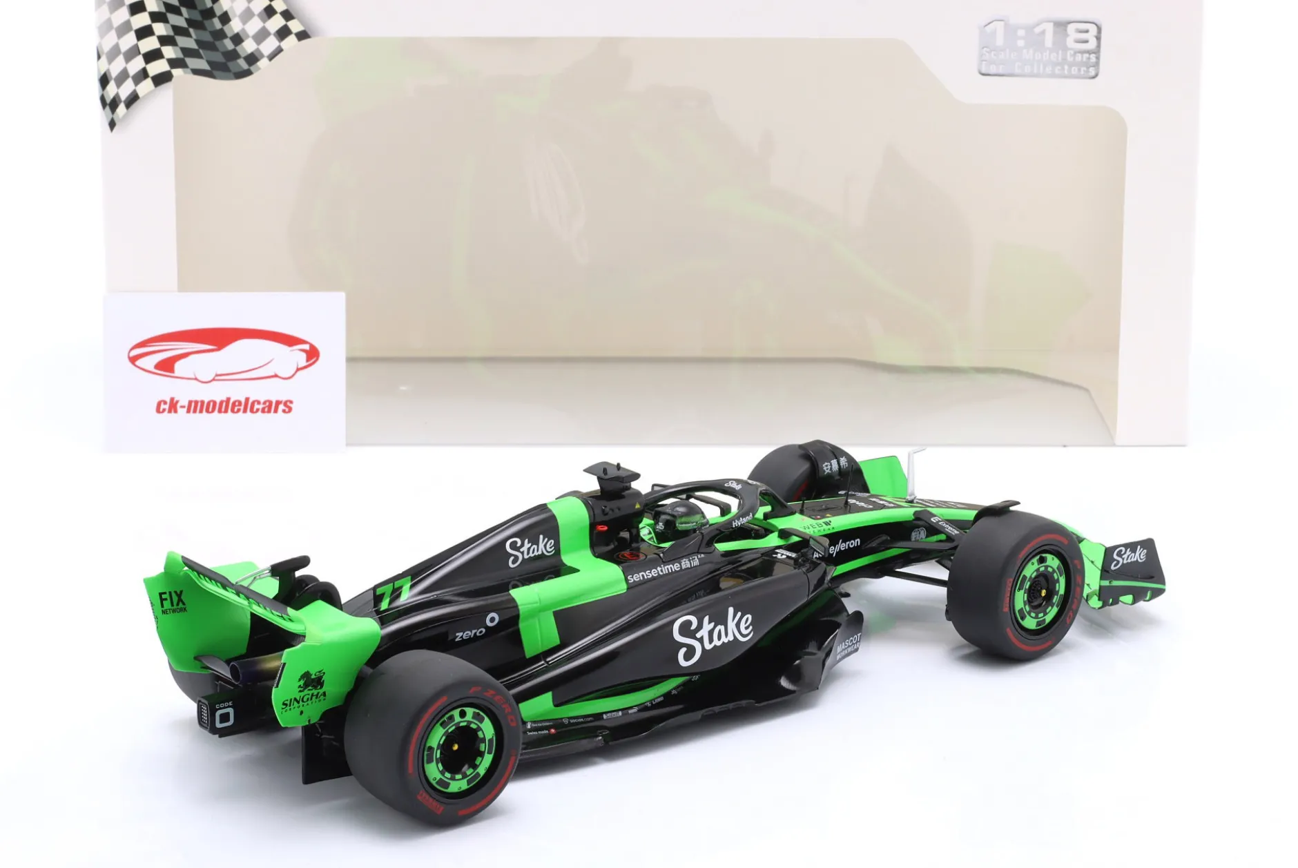 Valtteri Bottas KICK Sauber C44 #77 Japan GP Formel 1 2024 1:18 Solido