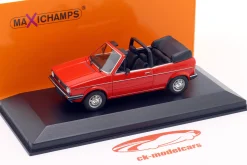 Volkswagen VW Golf I Cabriolet Baujahr 1979 rot 1:43 Minichamps