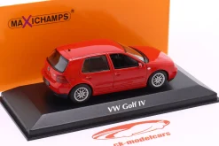 Volkswagen VW Golf IV Baujahr 1999 rot 1:43 Minichamps