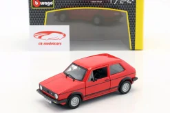 Volkswagen VW Golf Mk1 GTI Baujahr 1979 rot 1:24 Bburago