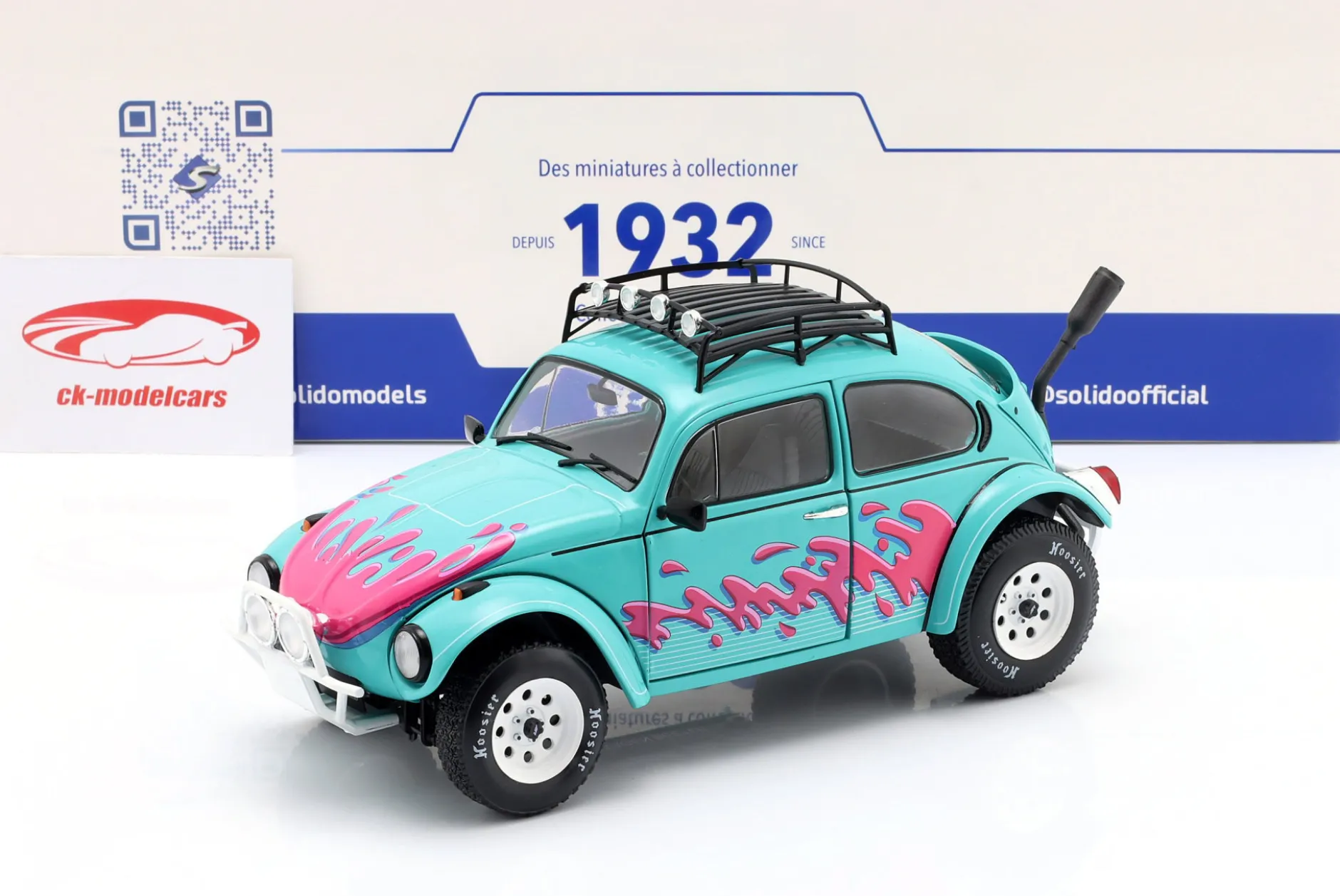 Volkswagen VW Käfer Baya Vice City Tribute 1976 Miami grün 1:18 Solido