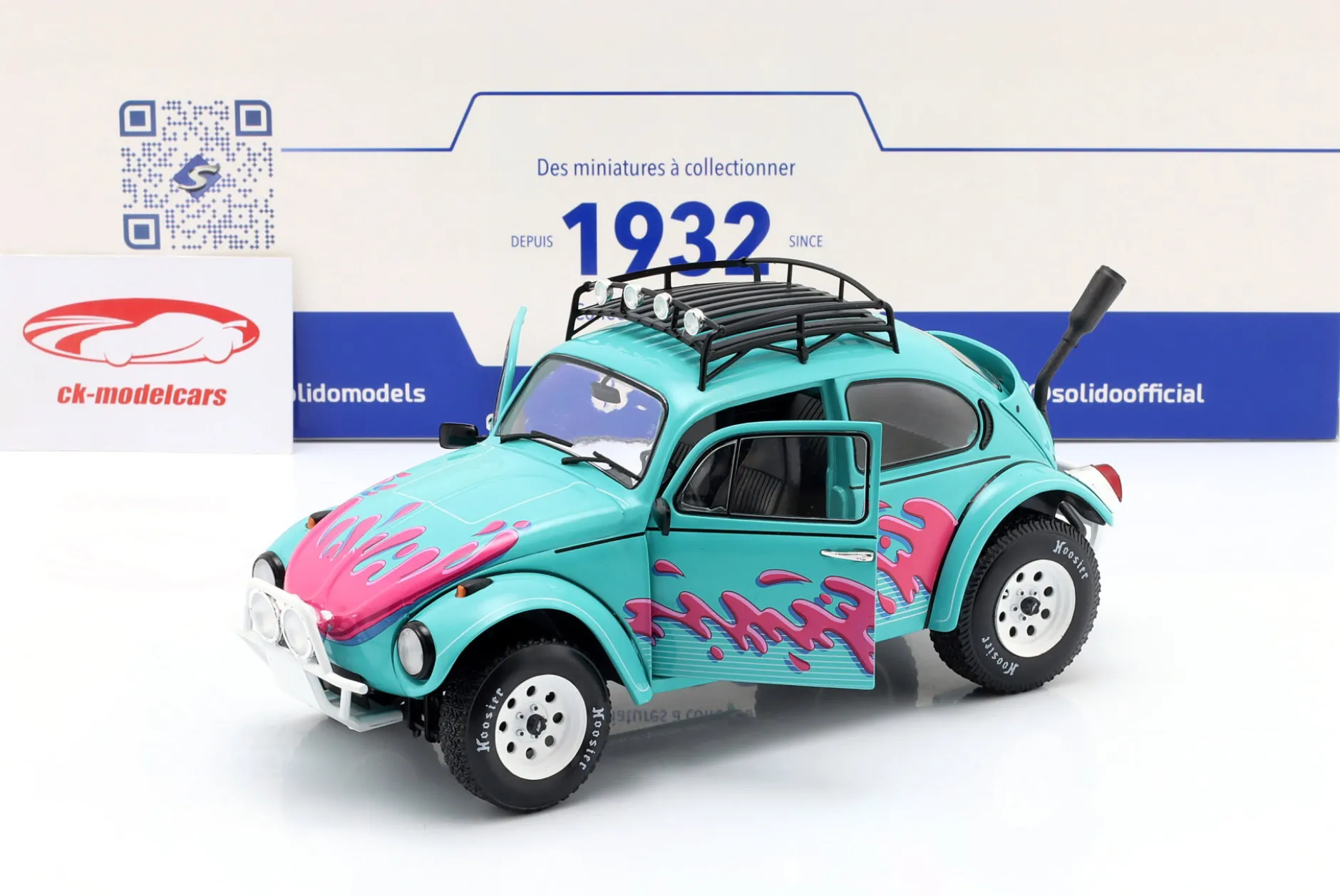 Volkswagen VW Käfer Baya Vice City Tribute 1976 Miami grün 1:18 Solido