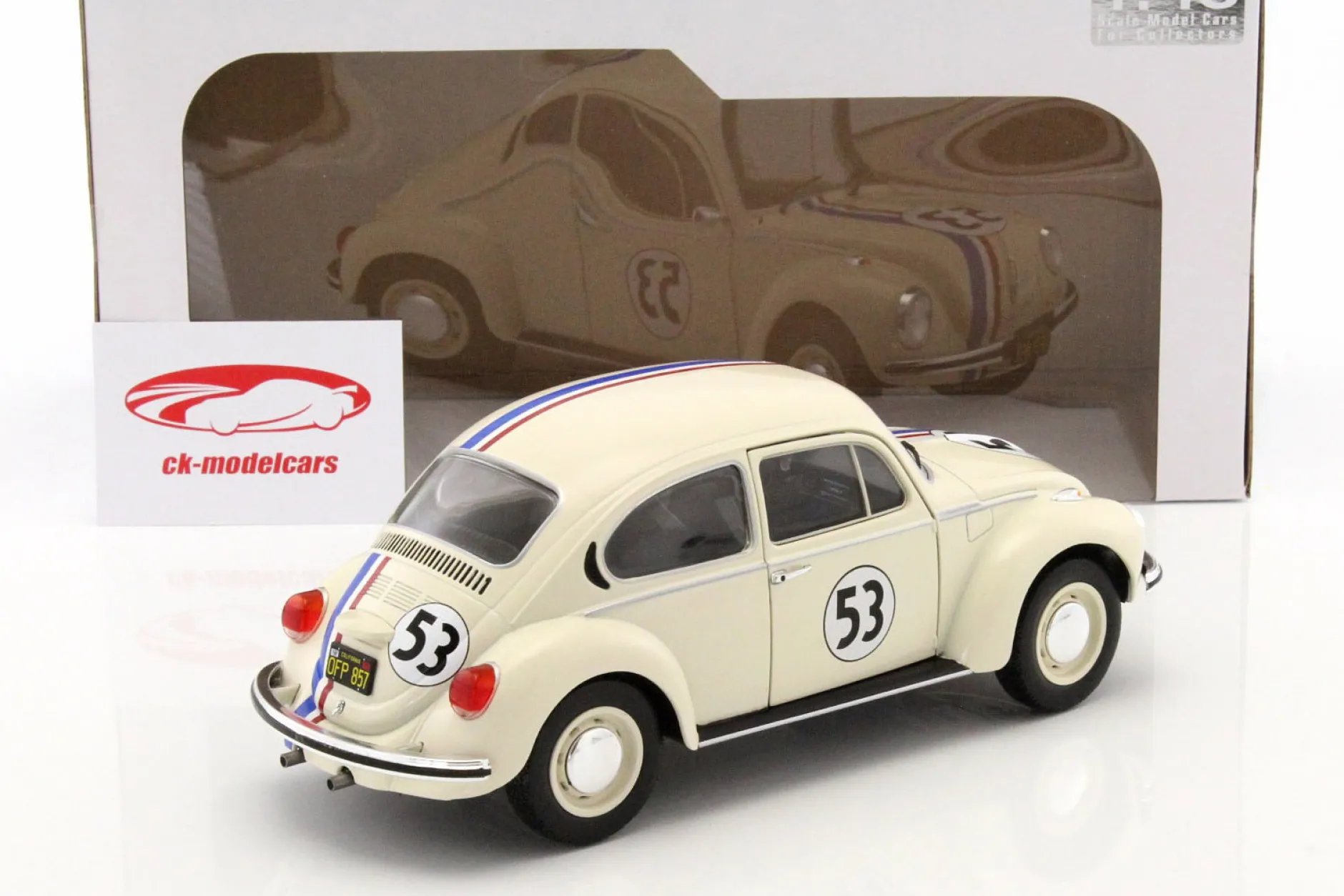 Volkswagen VW Käfer #53 Herbie creme weiß 1:18 Solido