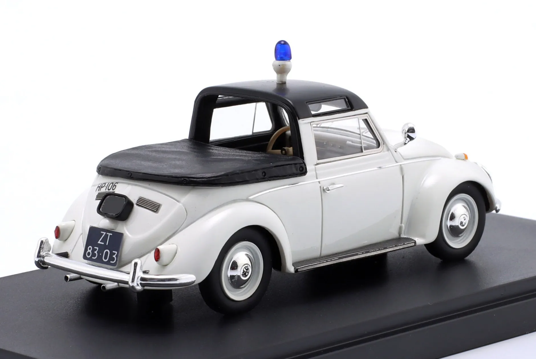 Volkswagen VW Käfer 1200 Kuip Coach Polizei Den Haag Closed Top 1958 weiß 1:43 Matrix