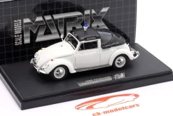 Volkswagen VW Käfer 1200 Kuip Coach Polizei Den Haag Closed Roof 1958 weiß 1:43 Matrix