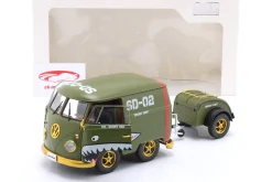Volkswagen VW Kool Kombi Army Fighter 2023 oliv mit Dekor 1:18 Solido