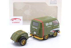 Volkswagen VW Kool Kombi Army Fighter 2023 oliv mit Dekor 1:18 Solido