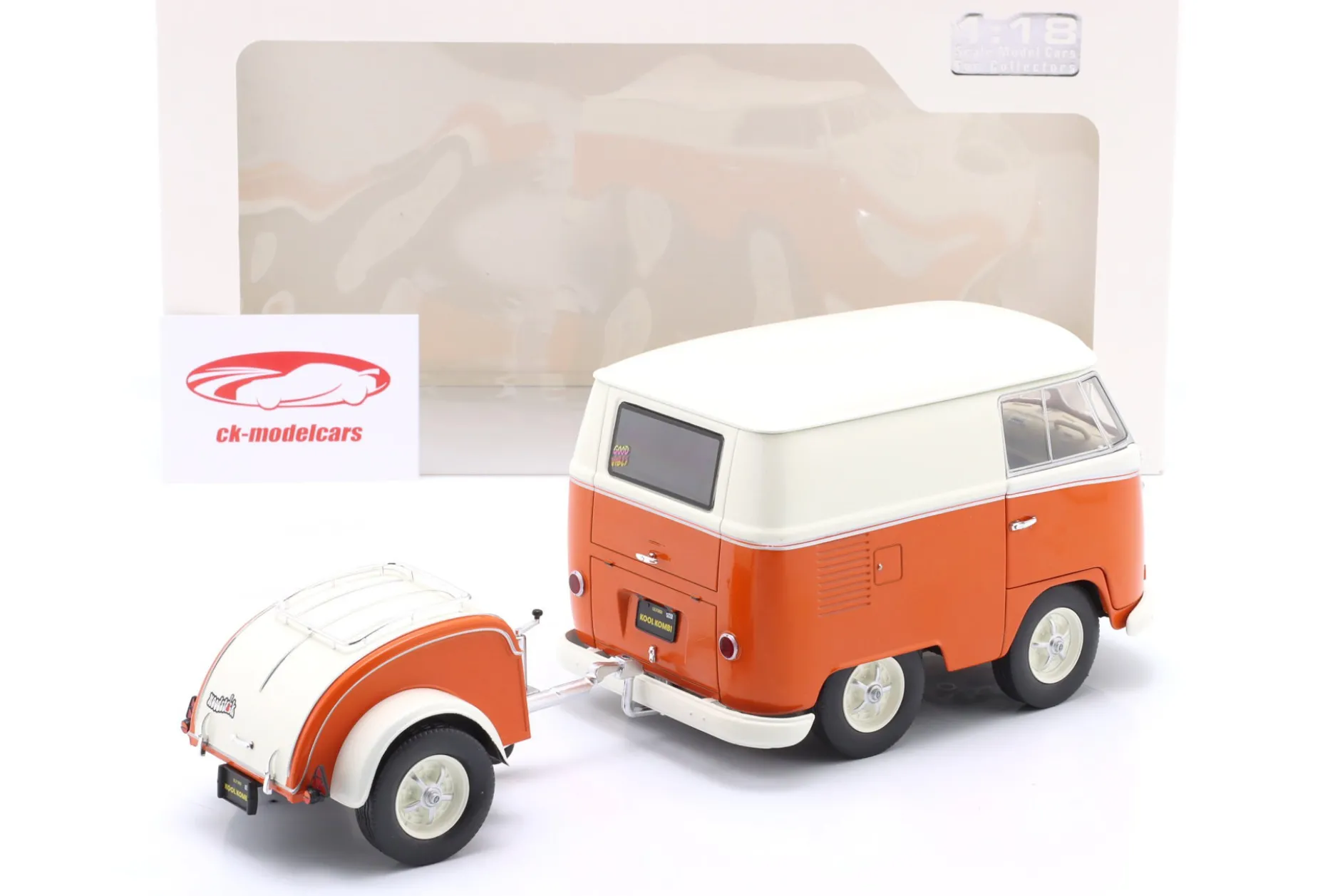 Volkswagen VW Kool Kombi 2023 weiß / orange 1:18 Solido