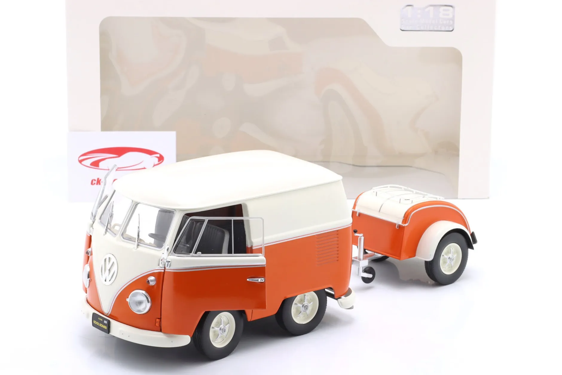 Volkswagen VW Kool Kombi 2023 weiß / orange 1:18 Solido
