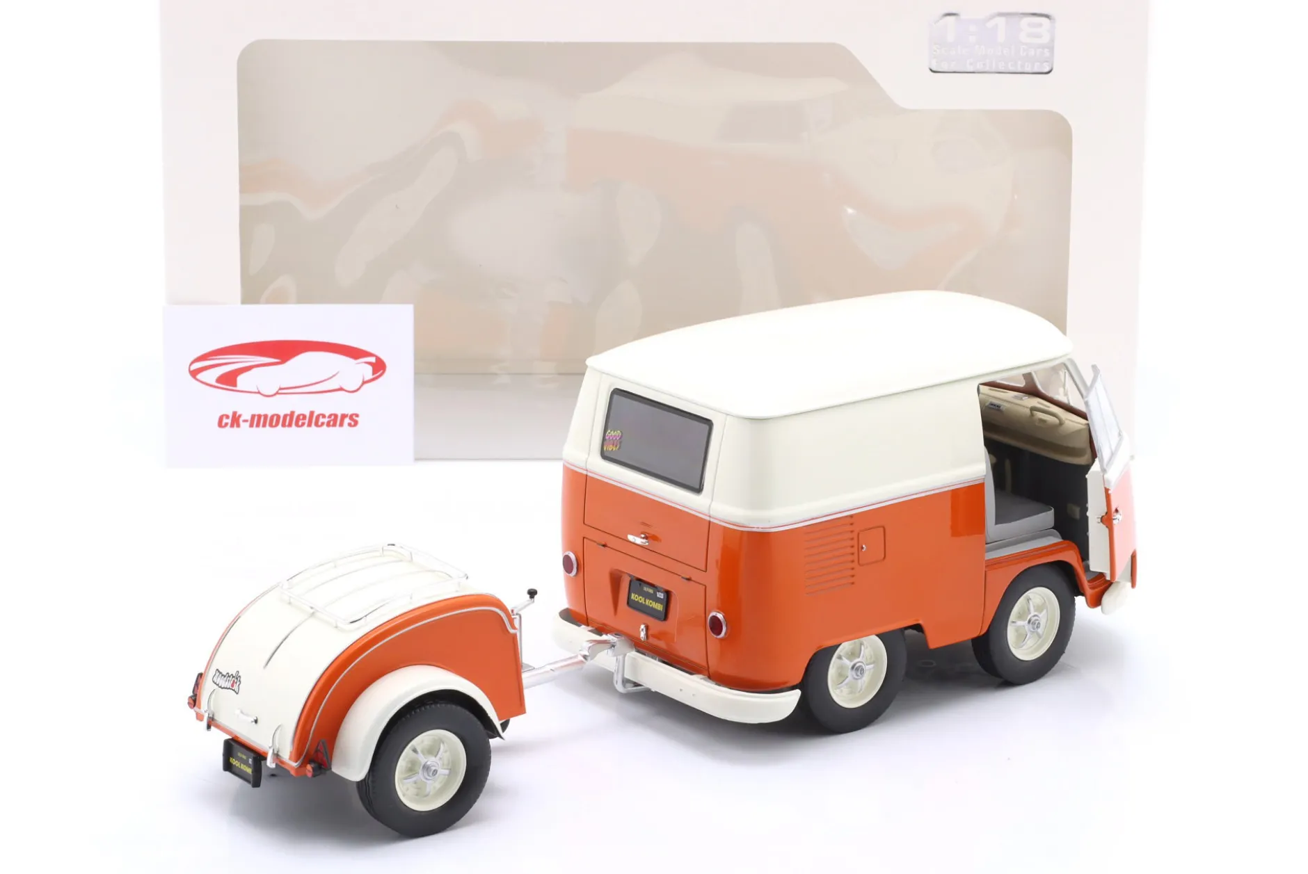 Volkswagen VW Kool Kombi 2023 weiß / orange 1:18 Solido
