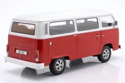 Volkswagen VW T2b Baujahr 1972 rot / weiß / Fuchs Felgen 1:18 KK-Scale