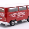Volkswagen VW T2b Bus mit Fuchs Felgen Porsche Renndienst 1972 rot / weiß 1:18 KK-Scale