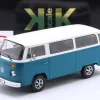 Volkswagen VW T2b Bus mit Fuchs Felgen Baujahr 1972 blau / weiß 1:18 KK-Scale