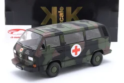 Volkswagen VW T3 Bus Syncro Bundeswehr Ambulanz 1987 tarnfarben 1:18 KK-Scale