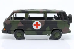 Volkswagen VW T3 Bus Syncro Bundeswehr Ambulanz 1987 tarnfarben 1:18 KK-Scale