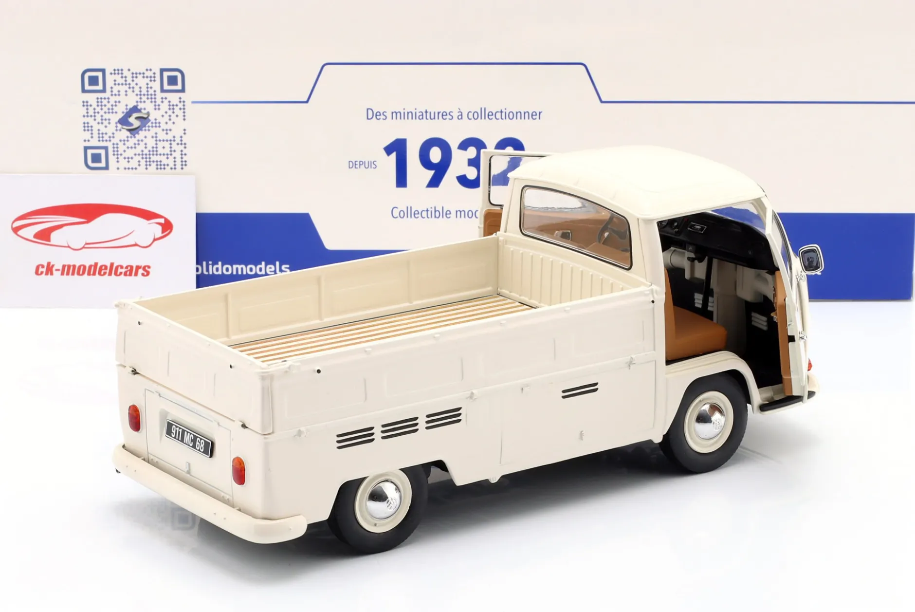 Volkswagen VW T2 Pick-Up Porsche Racing 1968 weiß 1:18 Solido