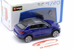 Volkswagen VW T-Roc Baujahr 2021 blau metallic 1:43 Bburago