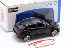 Volkswagen VW T-Roc Baujahr 2021 schwarz 1:43 Bburago