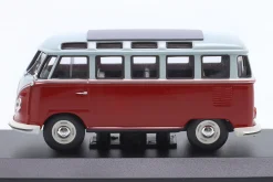 Volkswagen VW T1 Samba Baujahr 1961 rot / grau 1:43 Minichamps