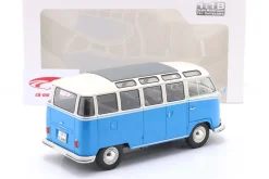 Volkswagen VW T1 Samba Bus Baujahr 1962 blau / weiß 1:18 Solido