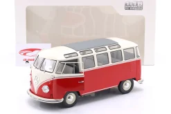 Volkswagen VW T1 Samba Bus Baujahr 1962 rot / weiß 1:18 Solido