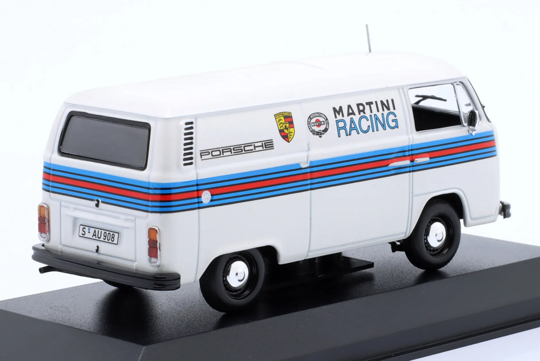 Volkswagen VW T2 Transporter Porsche Renndienst Martini Design 1:43 Minichamps