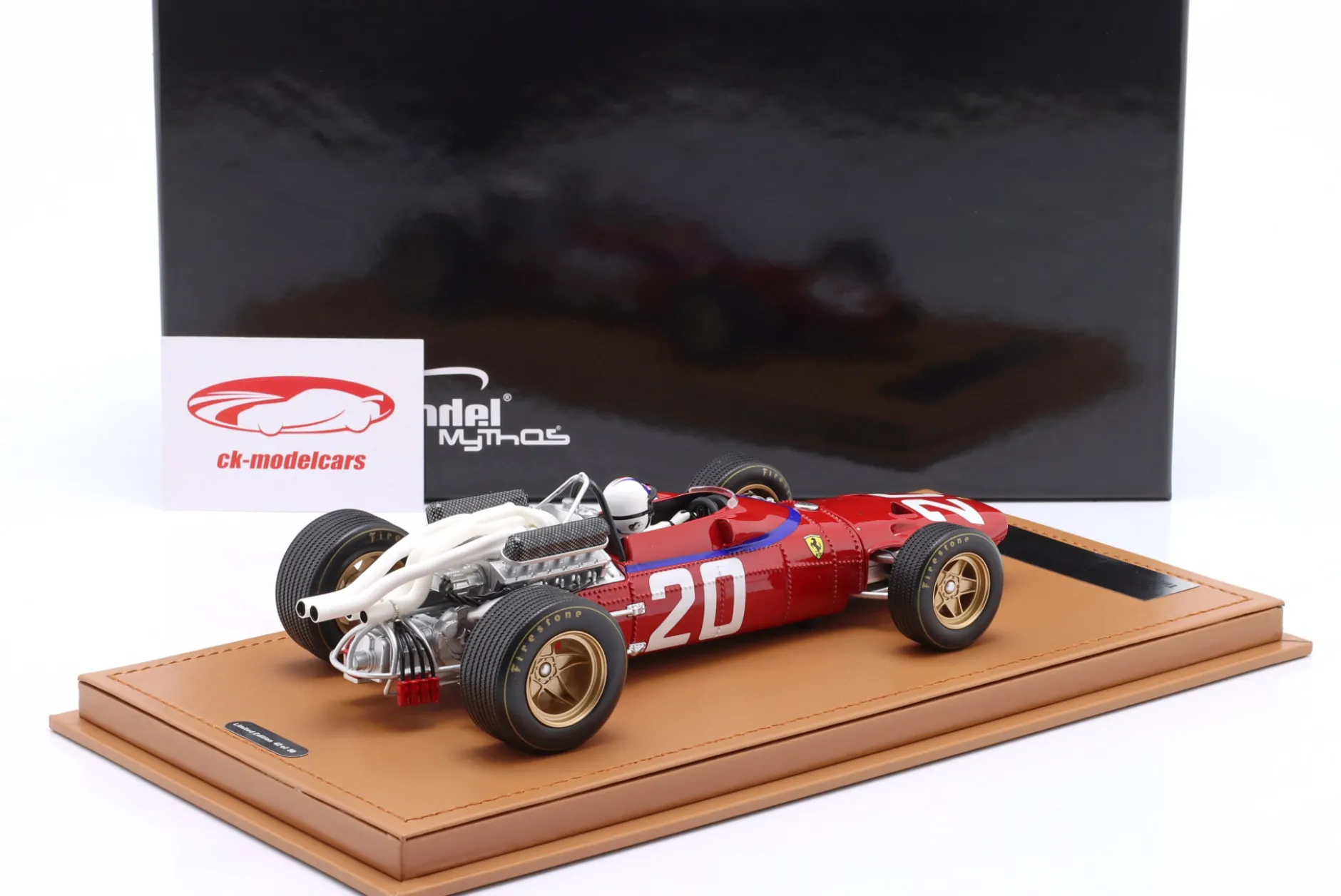 2.Wahl/ Chris Amon Ferrari 312 #20 4th Niederlande GP Formel 1 1967 1:18 Tecnomodel