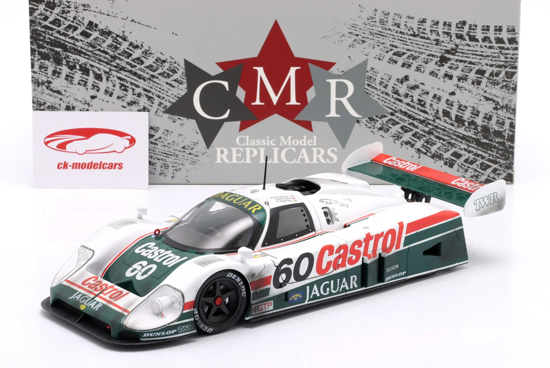 2.Wahl: Jaguar XJR-9 #60 Sieger 24h Daytona 1988 Dirty & Lights Version 1:18 CMR