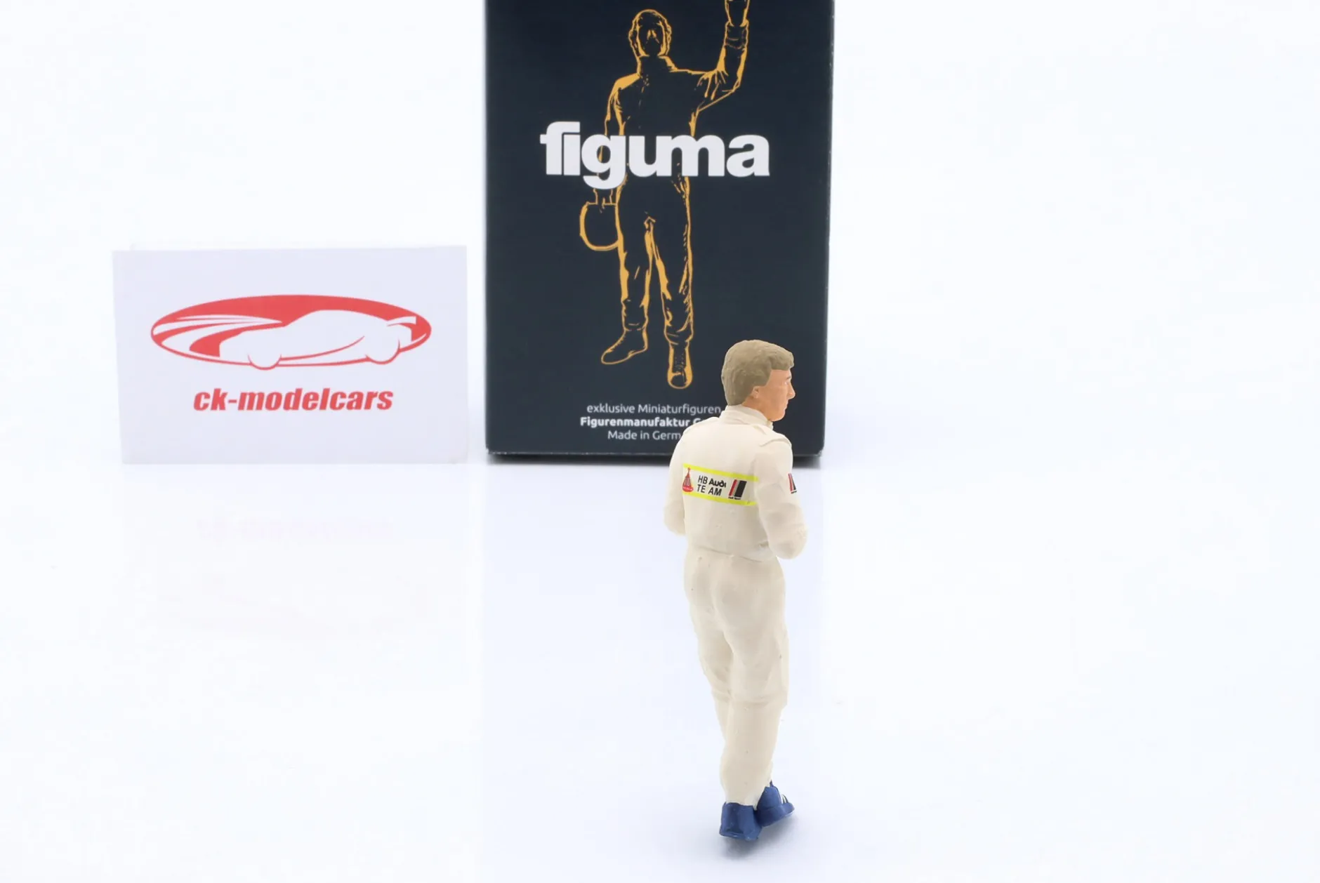 Walter Röhrl Audi Quattro Figur Rallye 1:18 FigurenManufaktur