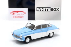 Wartburg 312 Baujahr 1965 hellblau / weiß 1:24 WhiteBox