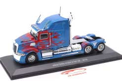 Western Star 5700 EX Sattelzugmaschine Baujahr 2011 blau metallic / Dekor 1:43 Hachette