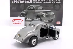 Willys Gasser Hammered Steel Baujahr 1940 clear finish 1:18 GMP