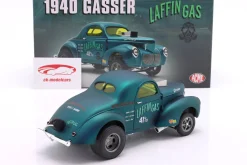 Willys Gasser Laffin Gas Baujahr 1940 blau metallic 1:18 GMP