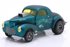 Willys Gasser Laffin Gas Baujahr 1940 blau metallic 1:18 GMP
