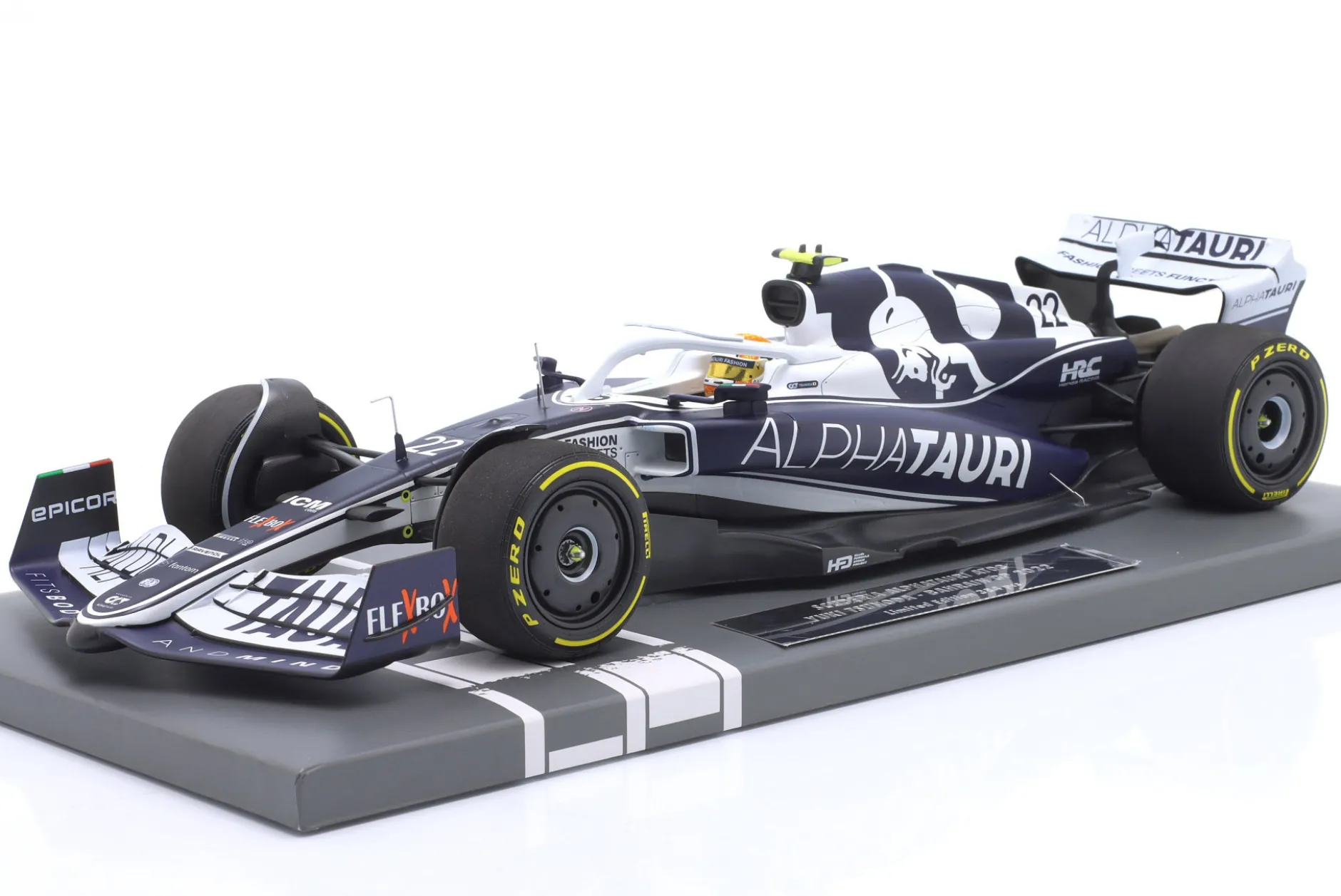 Yuki Tsunoda Alpha Tauri AT03 #22 8th Bahrain GP Formel 1 2022 1:18 Minichamps