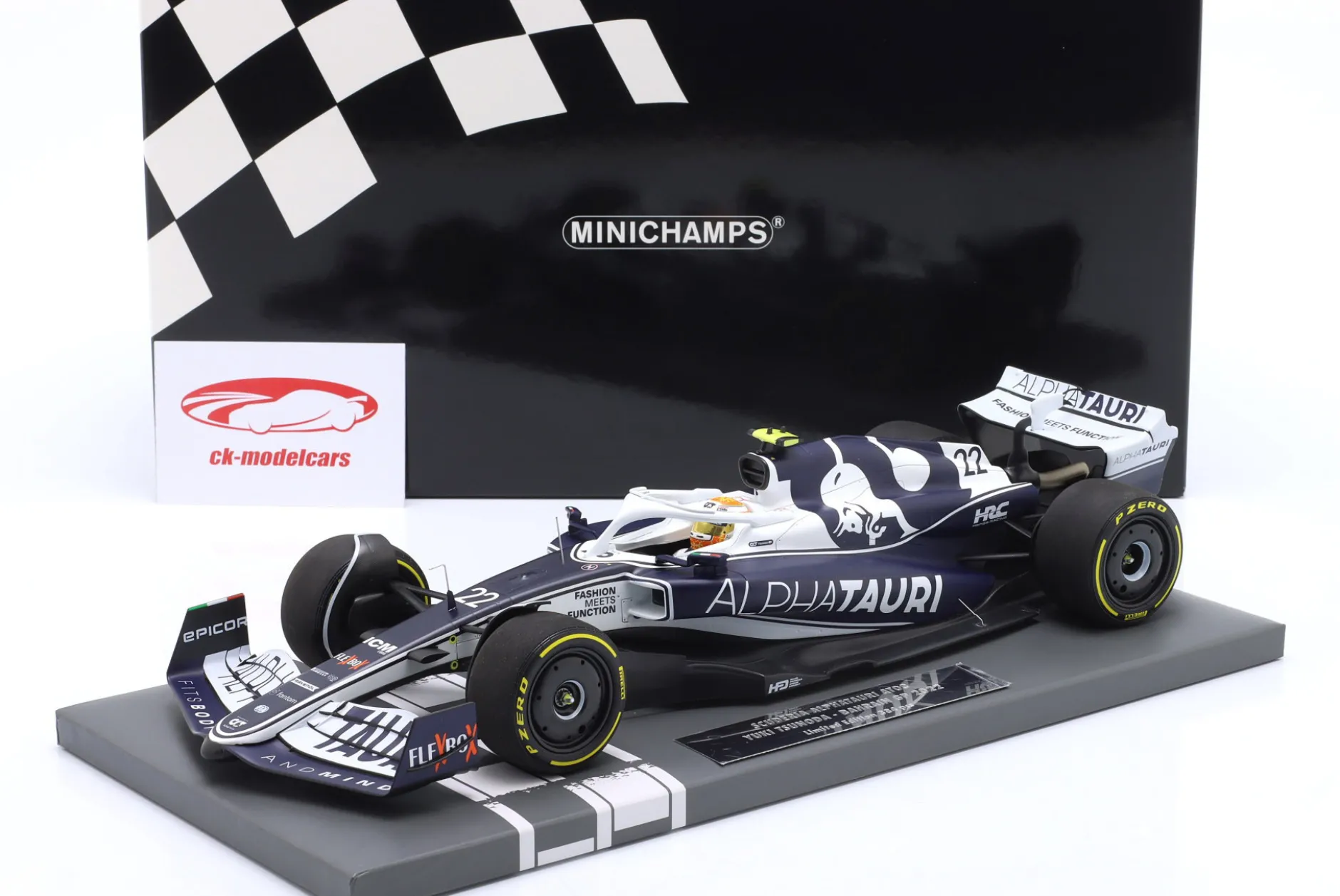 Yuki Tsunoda Alpha Tauri AT03 #22 8th Bahrain GP Formel 1 2022 1:18 Minichamps