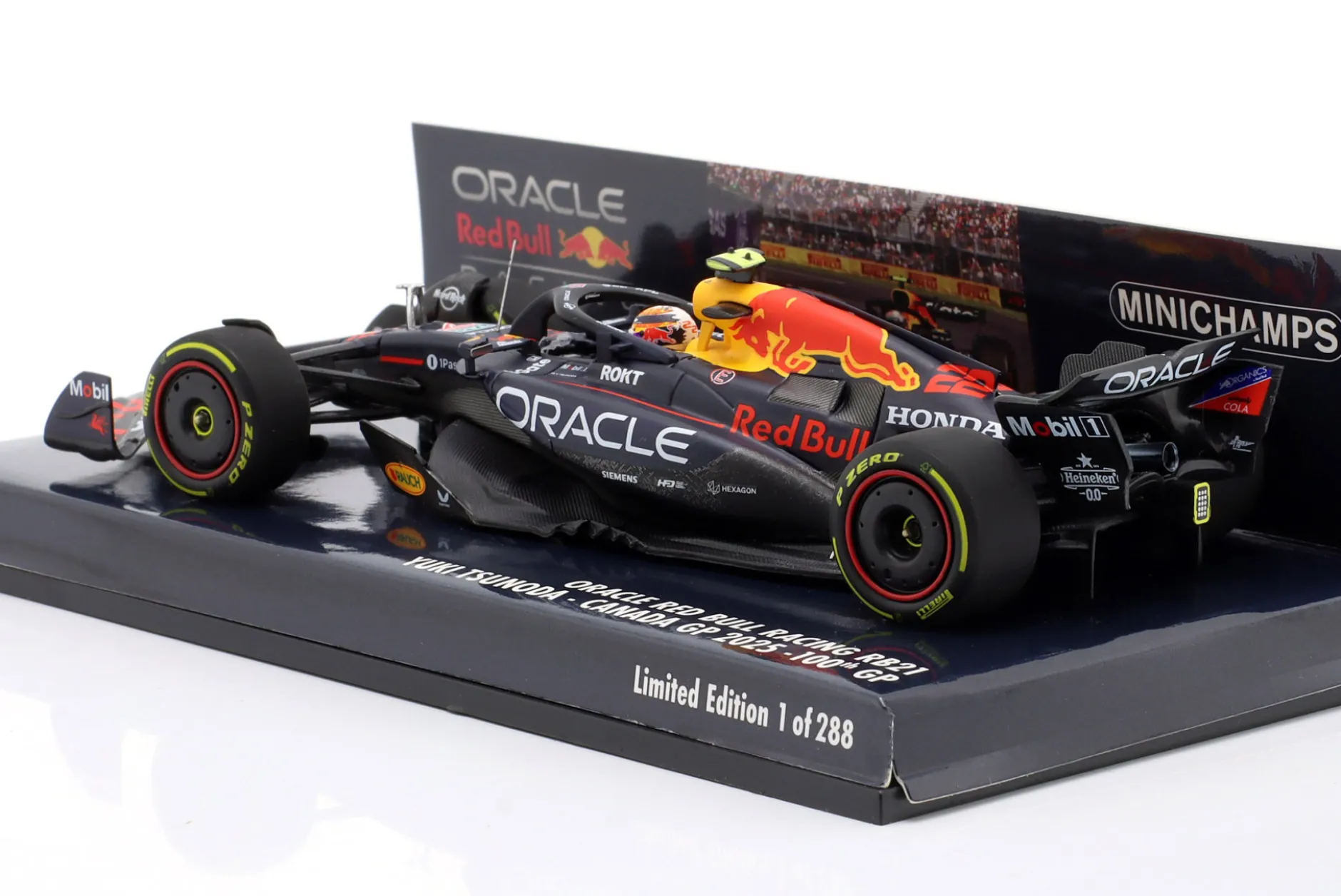 Yuki Tsunoda Red Bull Racing #22 100th GP Kanada GP Formel 1 2025 1:43 Minichamps