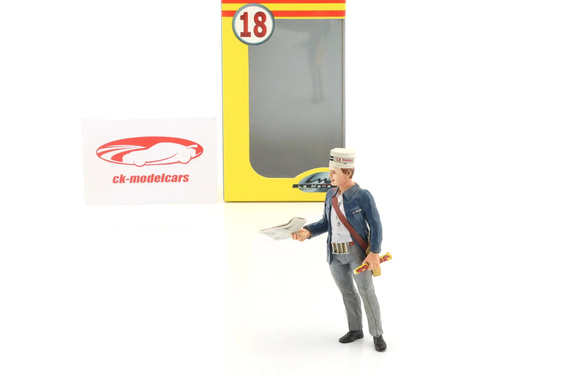 Zeitungsverkäufer Figur 1:18 LeMansMiniatures
