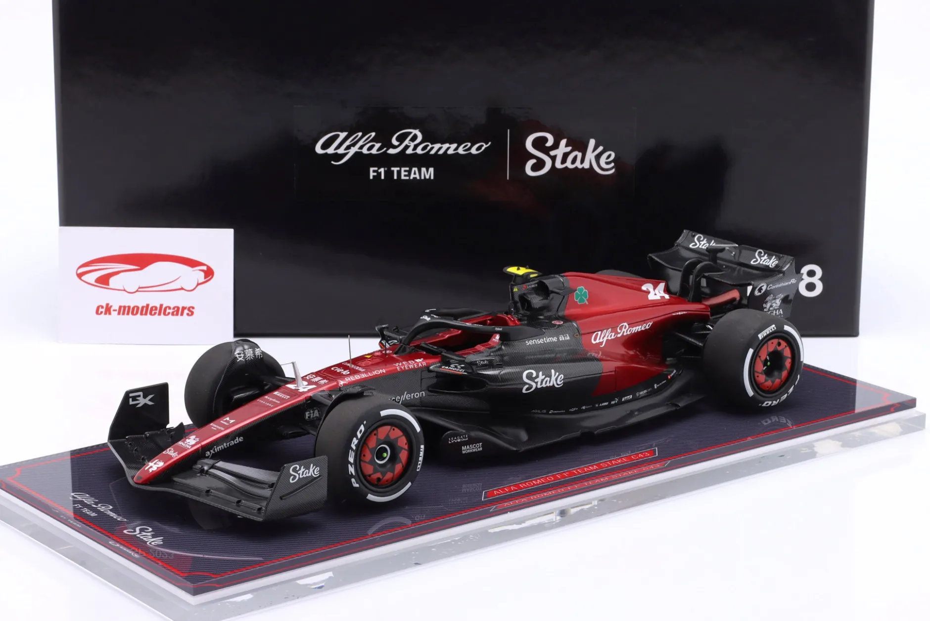 Zhou Guanyu Alfa Romeo C43 #24 Ungarn GP Formel 1 2023 1:18 NZG