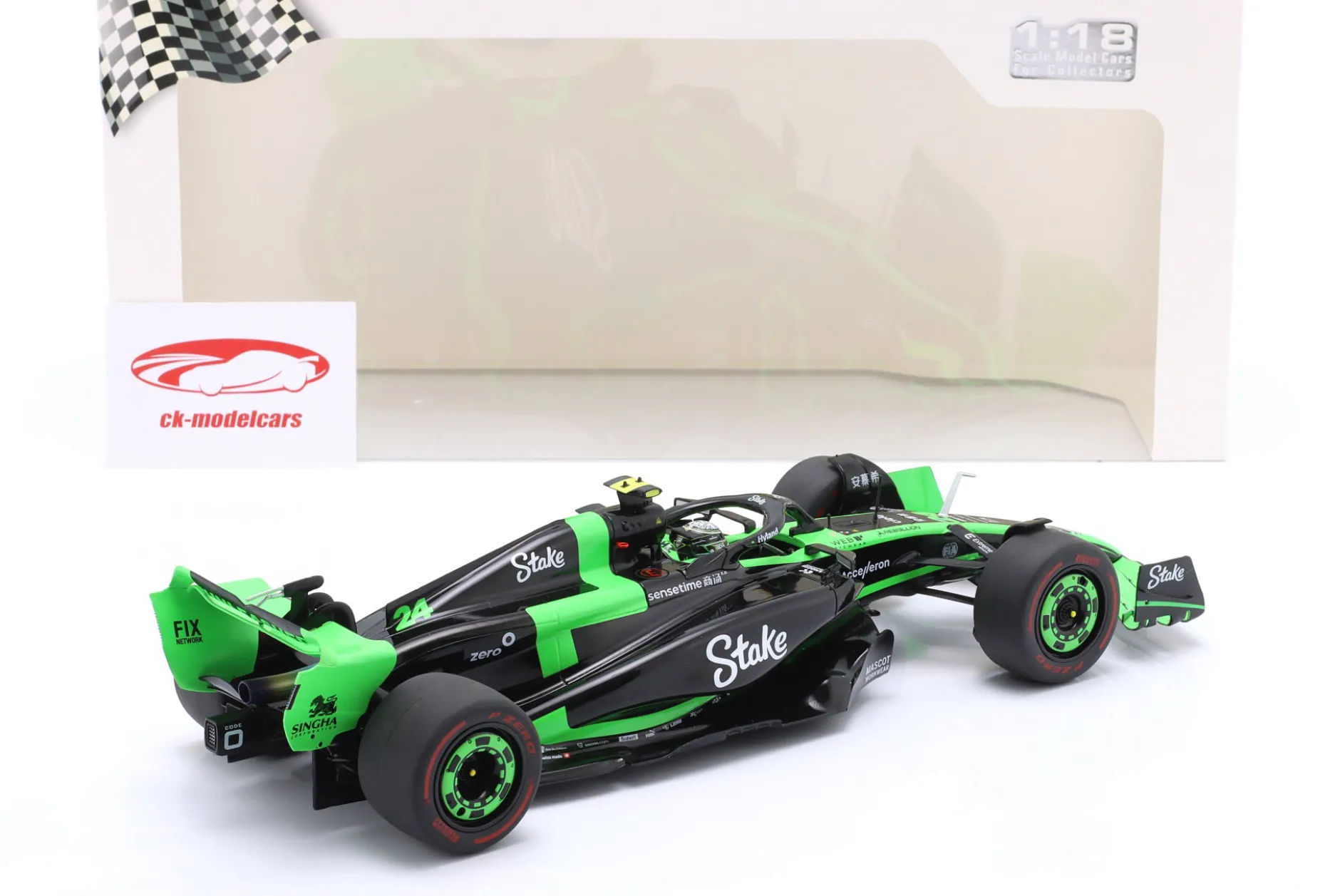 Zhou Guanyu KICK Sauber C44 #24 Bahrain GP Formel 1 2024 1:18 Solido